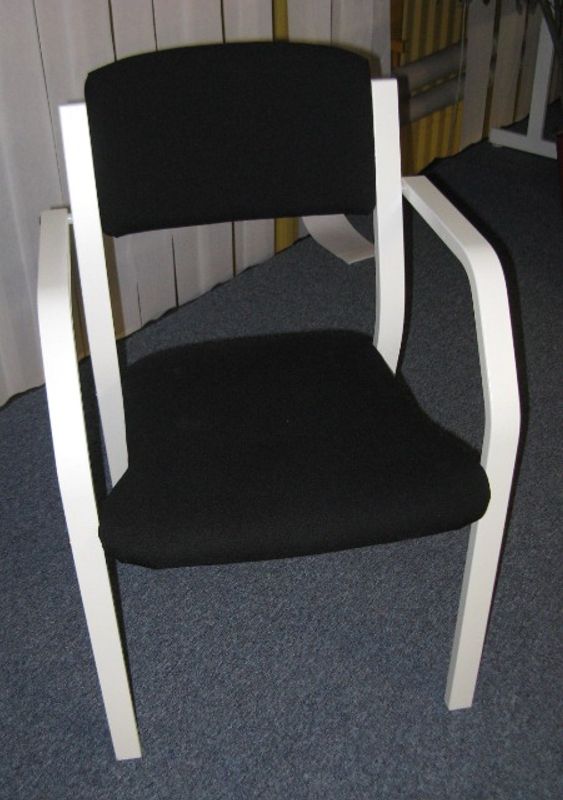 Karmstol Festis vit/svart - 3 st paketpris - Bild 2