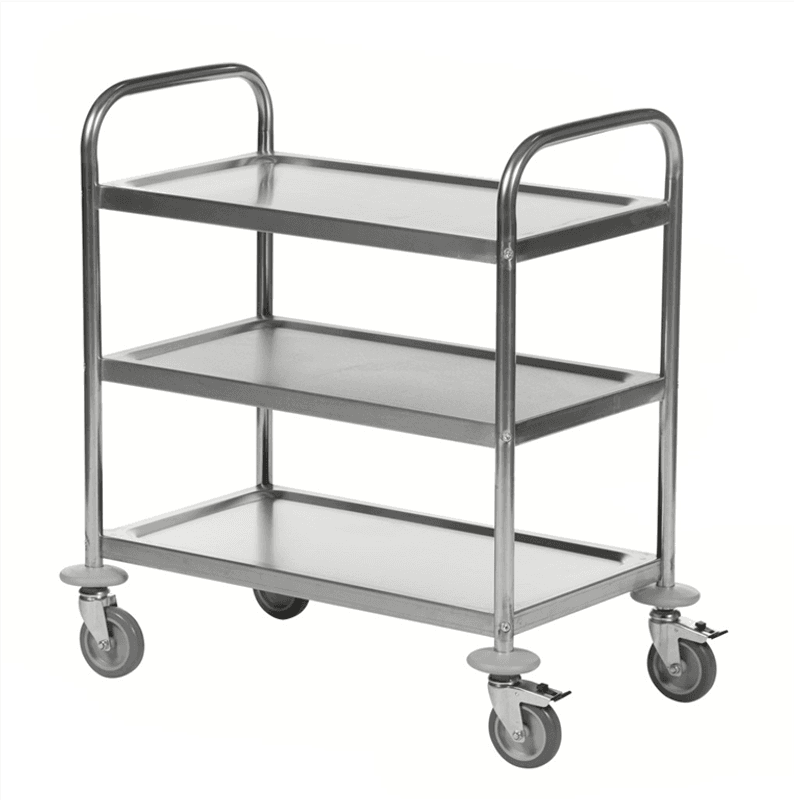 Bordsvagn 3 plan | Rostfri | 18/0 C2