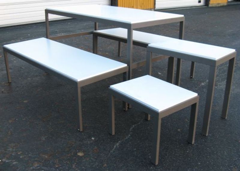 Podie vit / grå 600x1500 mm - begagnad - Bild 2