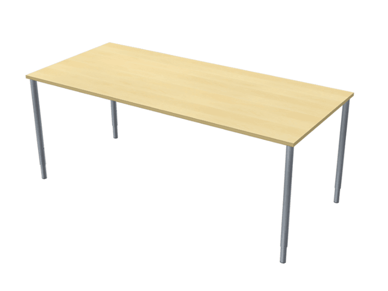 Bord med silver hörnben 1800x800 mm