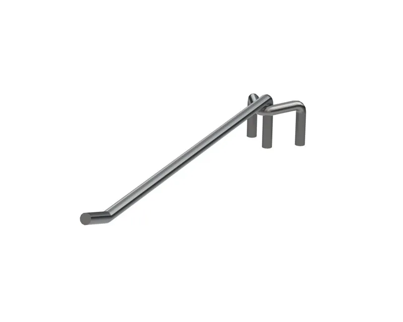 Enkelspjut detaljskena 6x300 mm zink