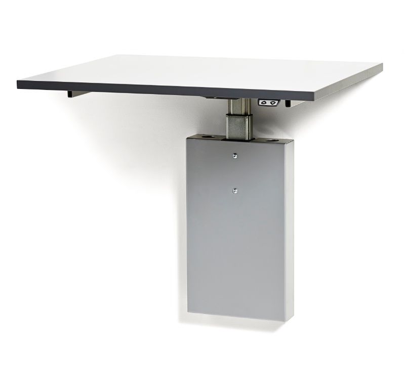 Vägghängt arbetsbord höj & sänkb el 50 kg