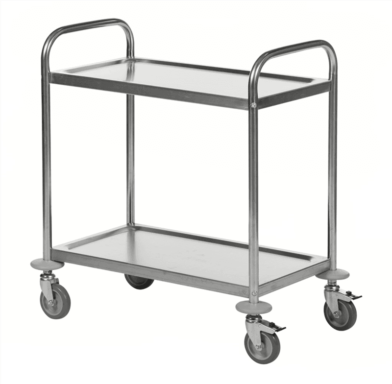 Bordsvagn 2 plan | Rostfri | 18/0 C2
