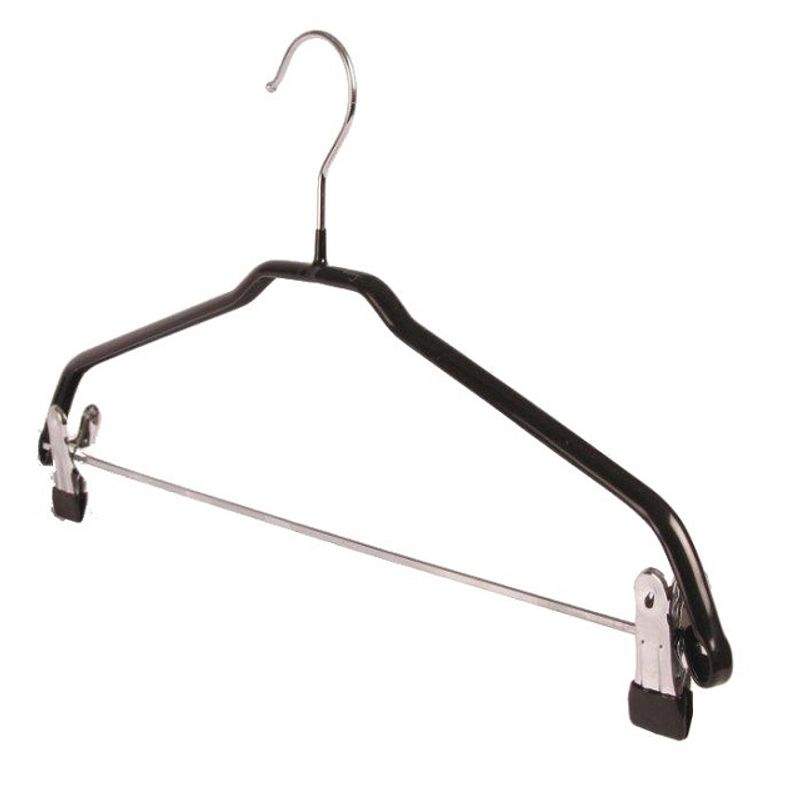 Metallhängare nonslip m metallclips 42 cm 50-pack svart - Bild 2