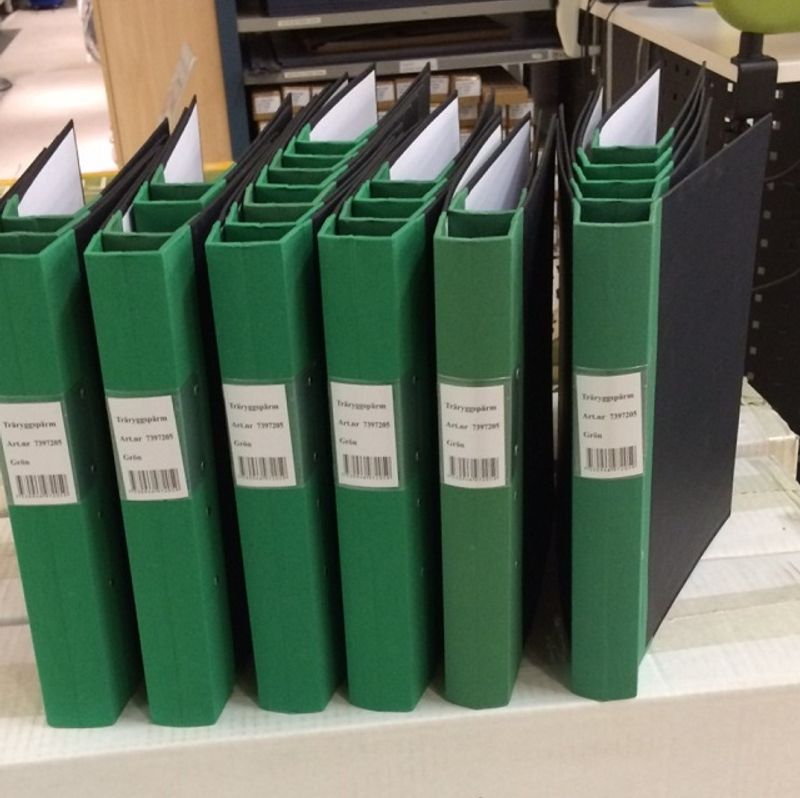 Träryggspärm 40 mm grön 25-pack