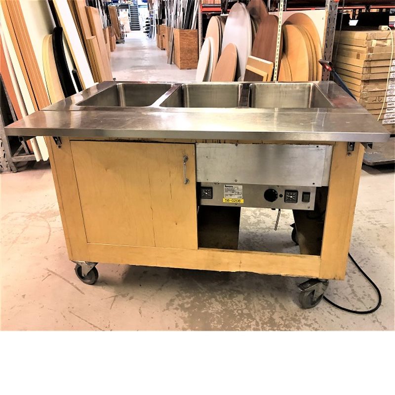 Serveringsvagn IDESTA med värmeri topp 3 brunnar 1200 BM3S - begagnad - Bild 5