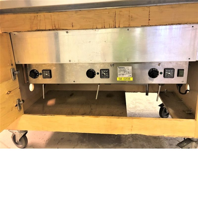 Serveringsvagn IDESTA med värmeri topp 3 brunnar 1200 BM3S - begagnad - Bild 4