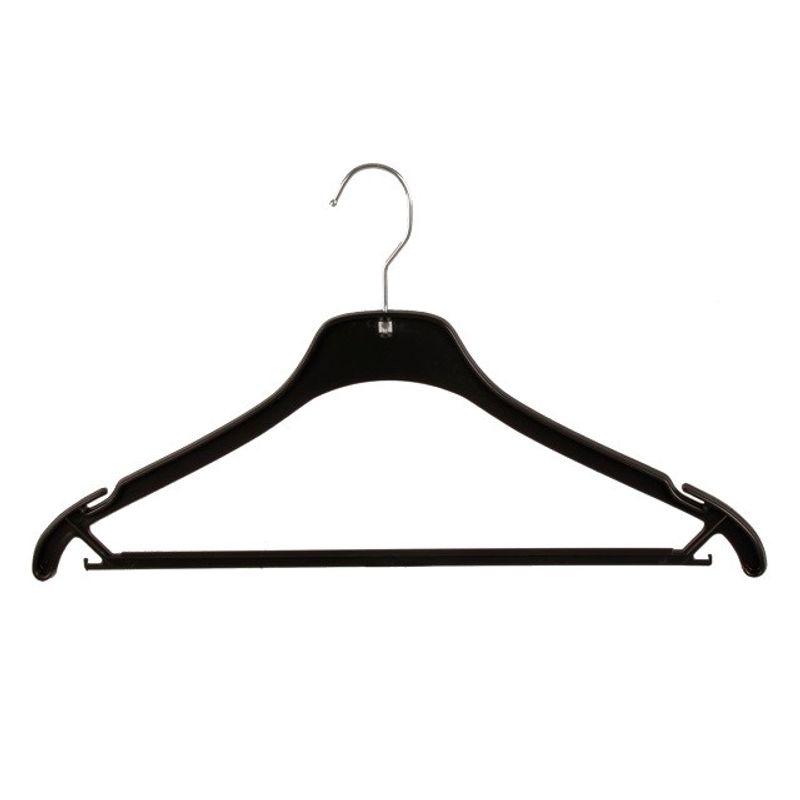 Galge rak med stång 44cm 100-pack svart