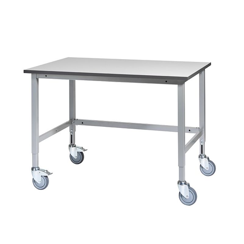 Arbetsbord Silverline med hjul