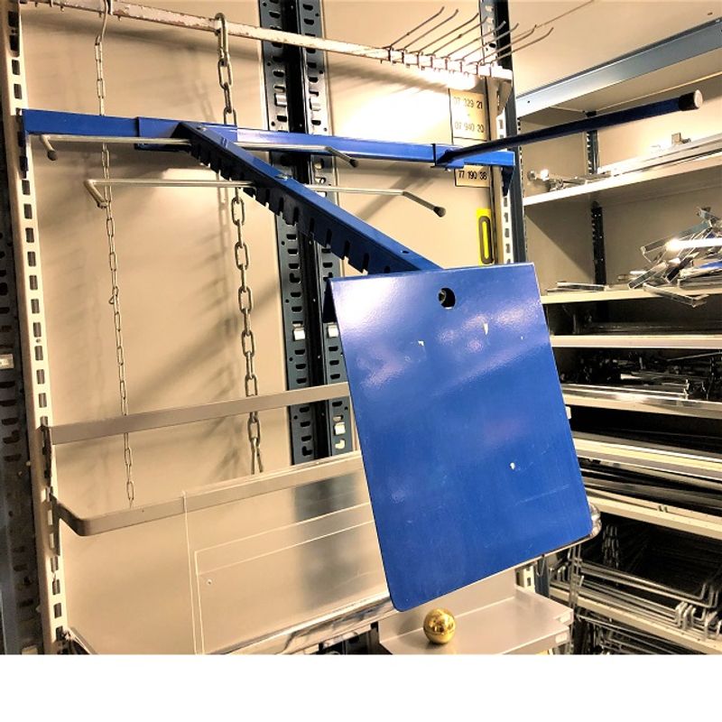 Fyrkantsskena 90 cm blå - begagnad - Bild 3