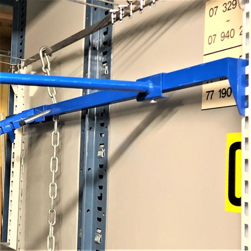 Fyrkantsskena 90 cm blå - begagnad - Bild 2