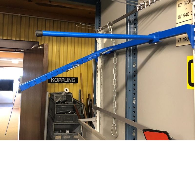 Fyrkantsskena 90 cm blå - begagnad - Bild 4