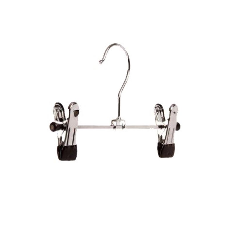 Clipshängare 20cm 100-pack krom/svart