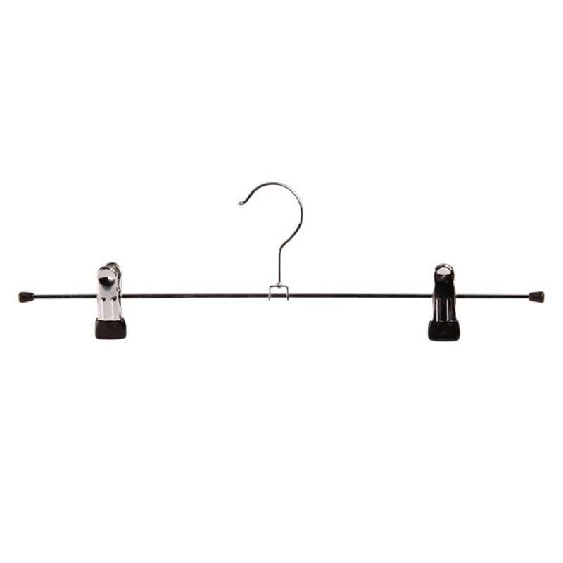 Clipshängare 40cm 100-pack krom/svart