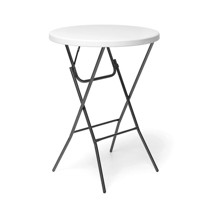 Kalasbordet Ståbord vitt fällbart | runt Ø 80 cm