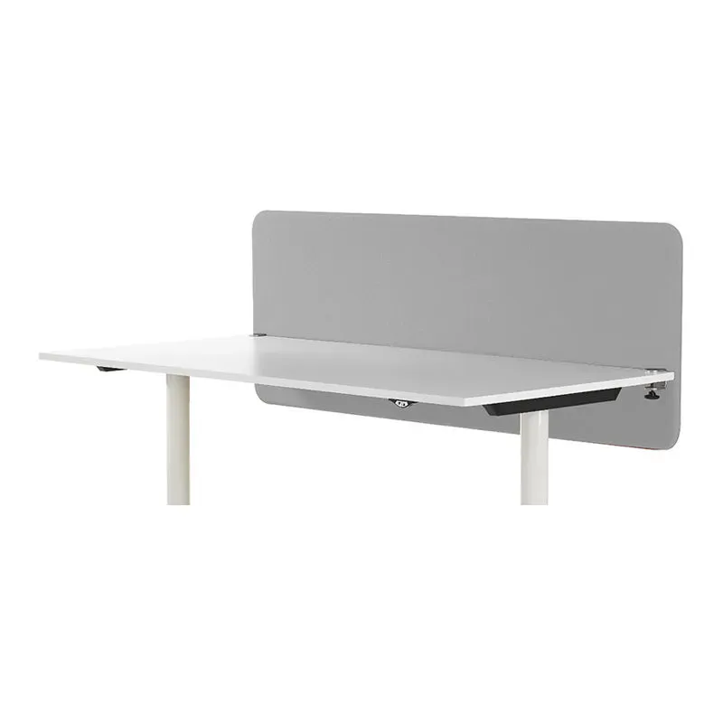 Bordskärm Softline nedhängd grå 1600 mm