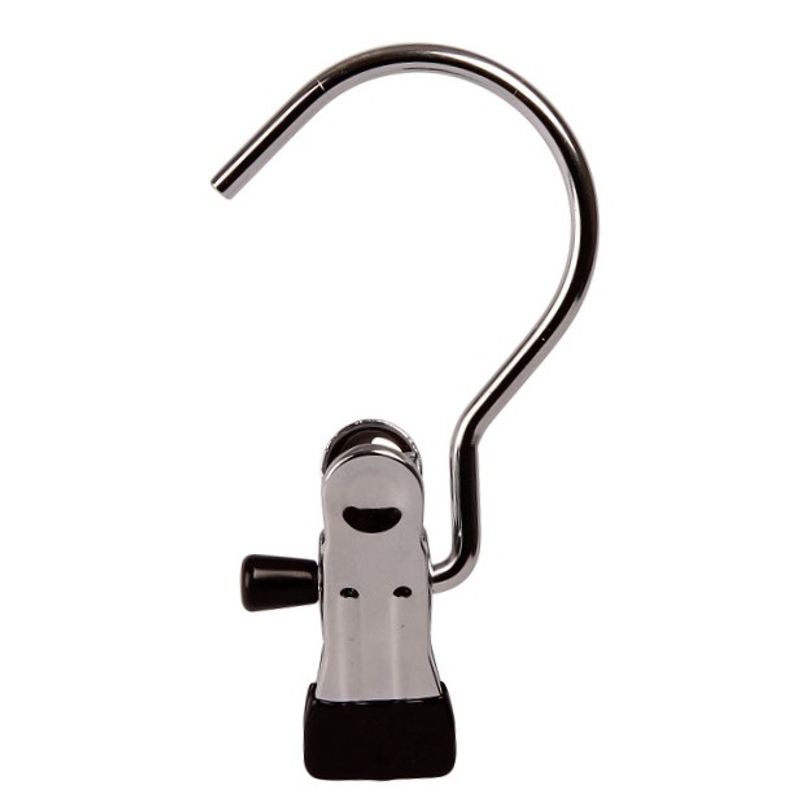 Enkelclips stor krok 100-pack krom
