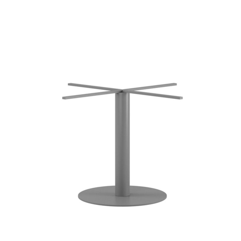 Bordsstativ Pelare rund fot Ø 62cm silvergrå