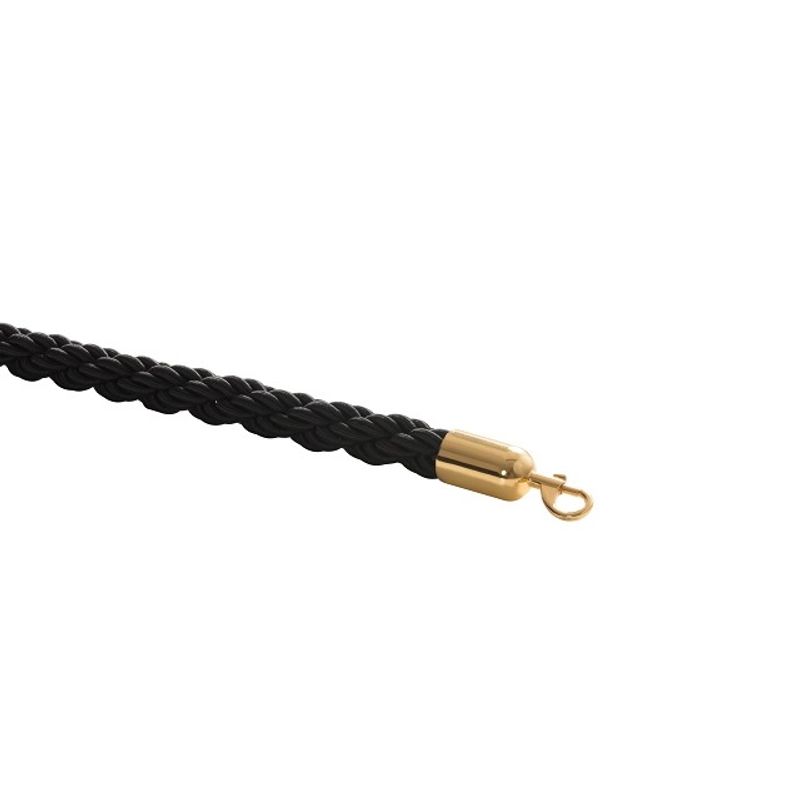 Flätat rep 150cm för köstolpe | Svart