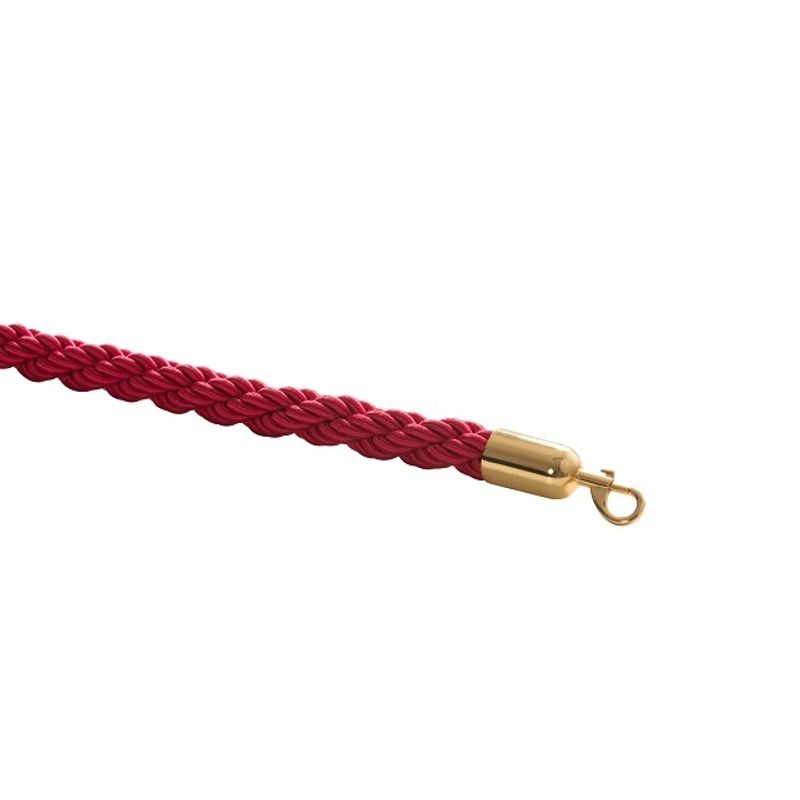 Flätat rep 150cm för köstolpe | Röd - Bild 2
