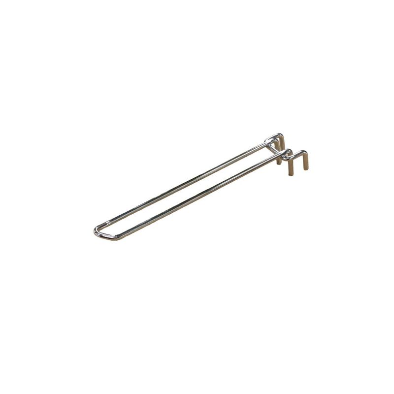 Dubbelspjut detaljskena spetsig 200 mm zink