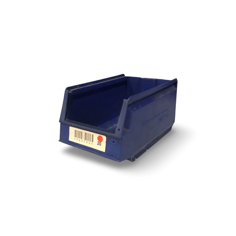 Lagerlåda längd 250 mm blå - begagnad