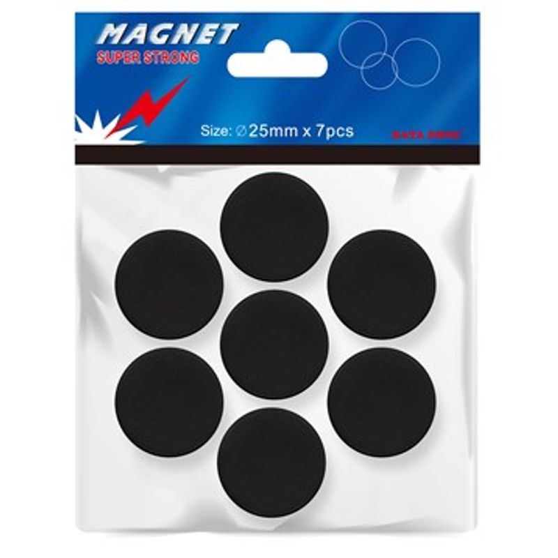 Magnet 25 mm 7/fp svart
