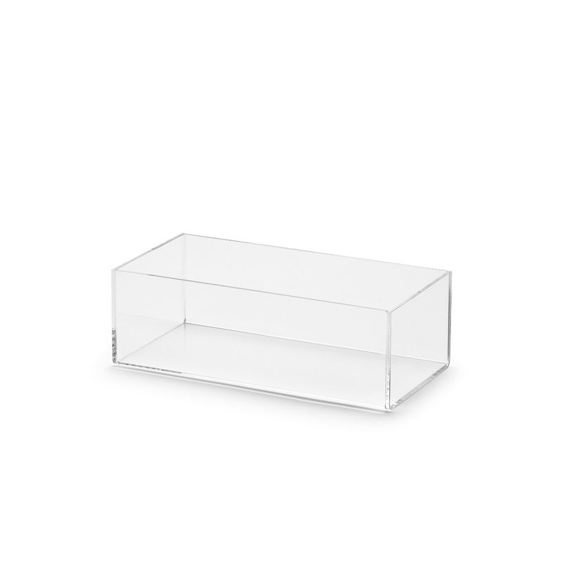 Akryllåda/podie rektangulär 150x300x100 mm