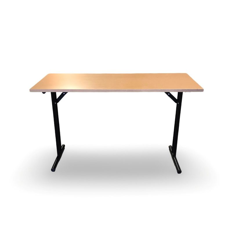 Bord 120x50cm boklam. med fällbara ben - begagnat
