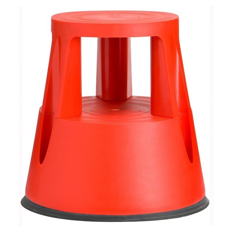 Stegpall Twin lift 2-steg plast Röd