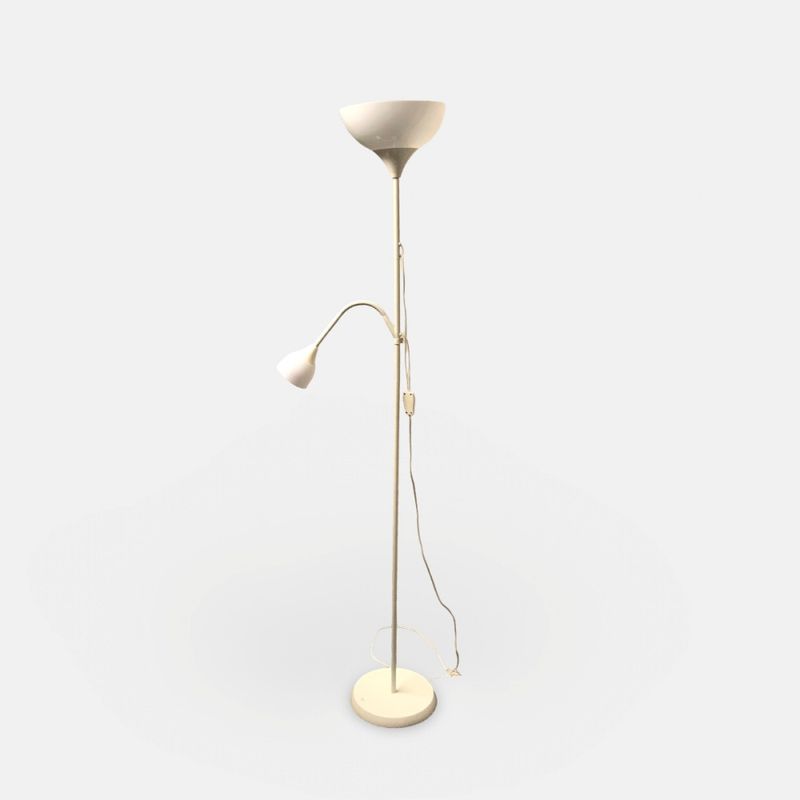 Golvlampa IKEA Uplight & läslampa vit - begagnad