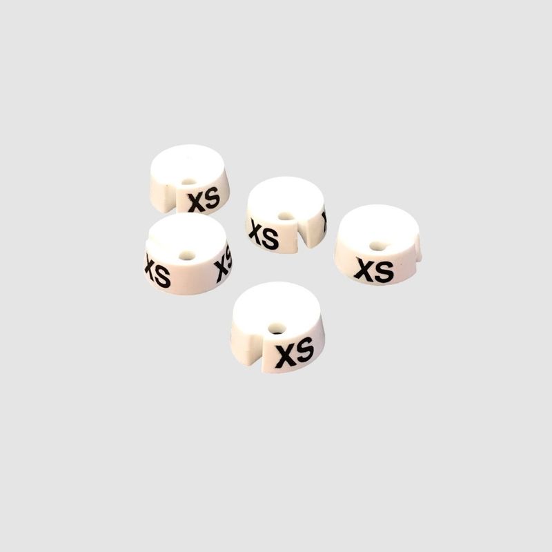 Märkbrickor storlek 32-156 vit 25-pack