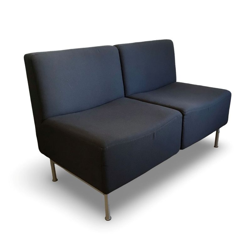 Soffa tvåsits ISKU grå -begagnad