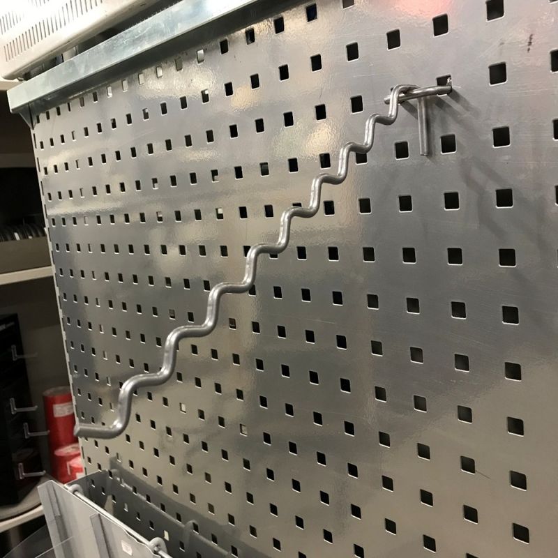 Hackspjut lutande 25cm 9 nivåer grå - begagnad