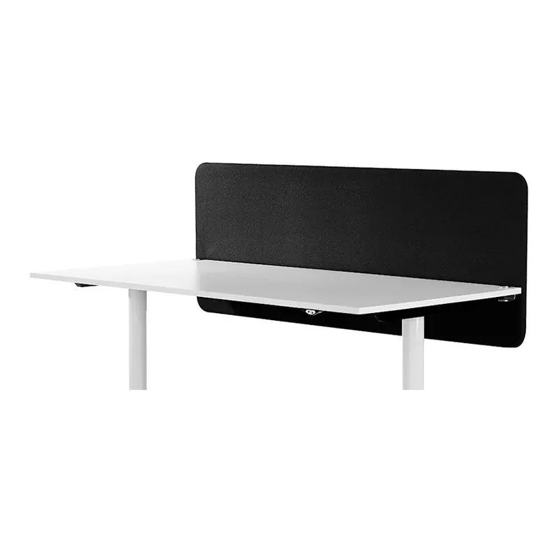 Bordskärm Softline nedhängd svart 1600 mm