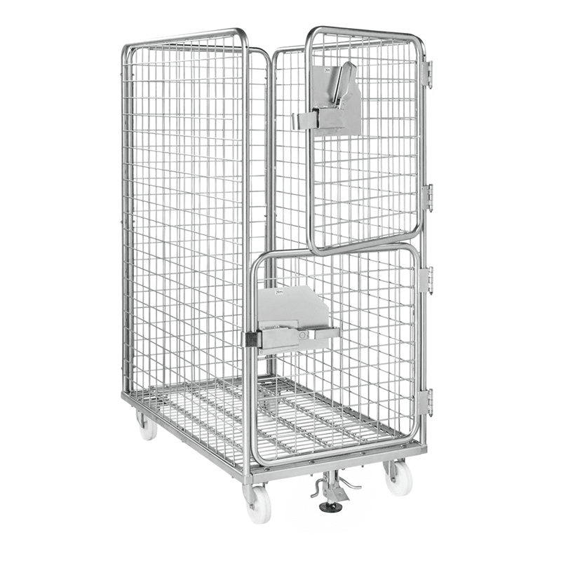 Rullcontainer 4 sidor | Nät | Fotbroms