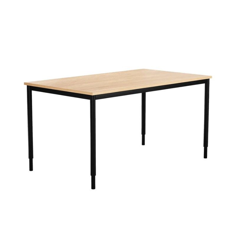 Bord med svarta hörnben 1600x800 mm